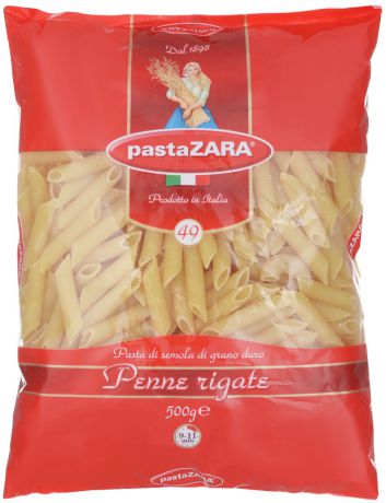 Pasta Zara Перышки рифленые макароны, 500 г