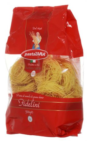Pasta Zara Клубки тонкие фиделлини макароны, 500 г