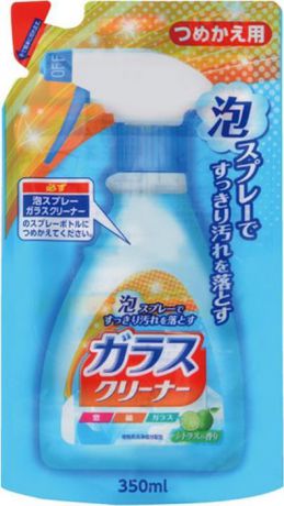 Спрей-пена для мытья стекол Nihon Detergent, 828377, запасной блок, 350 мл