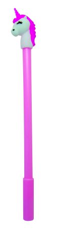 Ручка IQ Format с колпачком и фигуркой "Единорог", розовый