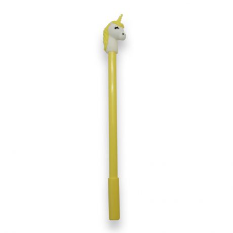Ручка IQ Format с колпачком и фигуркой "Единорог", желтый