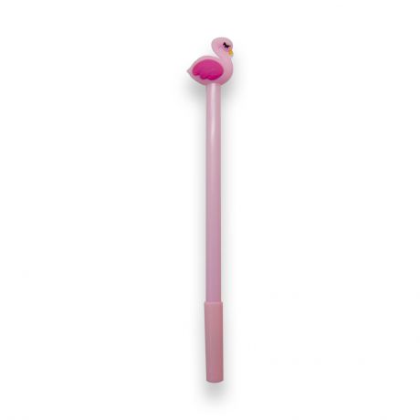 Ручка IQ Format с колпачком и фигуркой "Фламинго", розовый