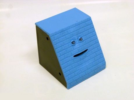 Интерактивная игрушка Интерактивная копилка "Обжора" (кирпич синий) синий