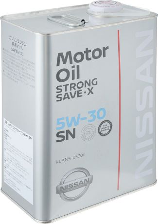 Масло моторное Nissan "Strong Save X", класс вязкости 5W30, 4 л