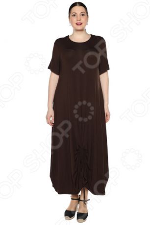 Платье Kidonly «Романтичный день». Цвет: коричневый