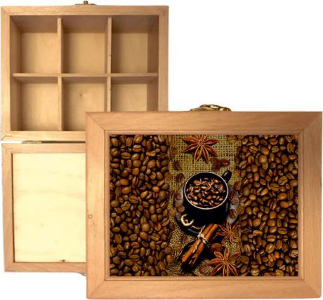 Коробка для чайных пакетиков Tea-Box Coffe, Бук