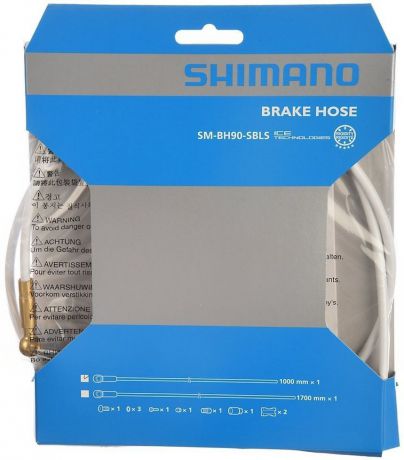 Гидролиния Shimano XTR, BH90-SBLS, 1700 мм, обрезной, TL-BH61, ISMBH90SBLSW170, белый