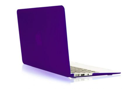 Чехол для ноутбука Gurdini Чехол MacBook Air 13" накладка пластик матовый темно фиолетовый