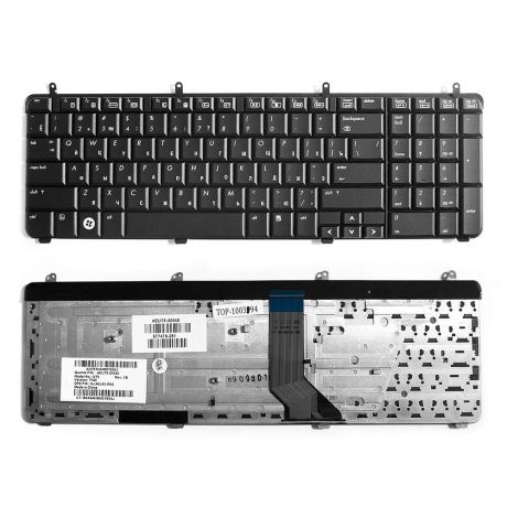 Клавиатура TopOn HP Pavilion DV7-2000, DV7-3000, DV7t-3000 Series. Плоский Enter. Без рамки. PN: NSK-H8W0R, NSK-H8Q0R., TOP-100394, черный