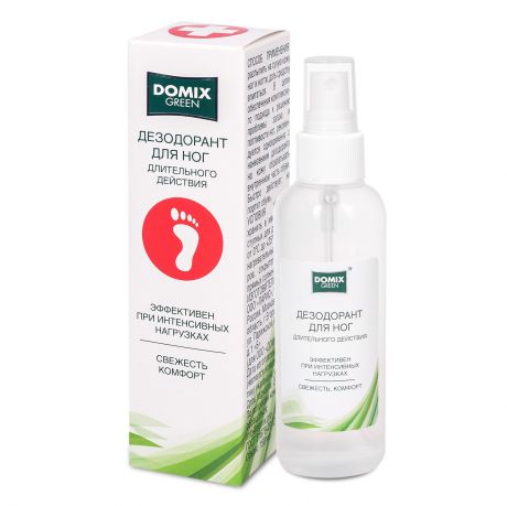 Дезодорант Domix Green 383193 для ног длительного действия (спрей)
