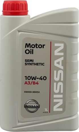 Масло моторное "Nissan", полусинтетическое, класс вязкости 10W-40, 1 л