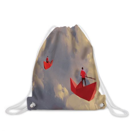 Рюкзак-мешок "Облачное плавание" непромокаемый, 38x40 см