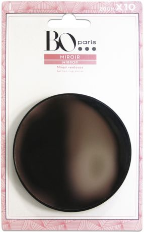 Зеркало косметическое х 10 на присосках BO Paris черное