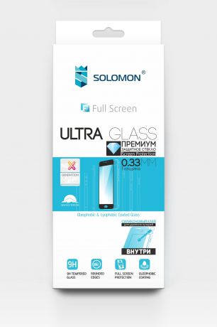 Защитное стекло Solomon 3D Full Glue для Samsung Galaxy A40 (Black), черный