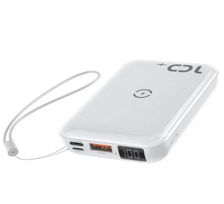 Портативное зарядное устройство Baseus Mini S Bracket 10W Wireless Charger 10000mAh 18W белый