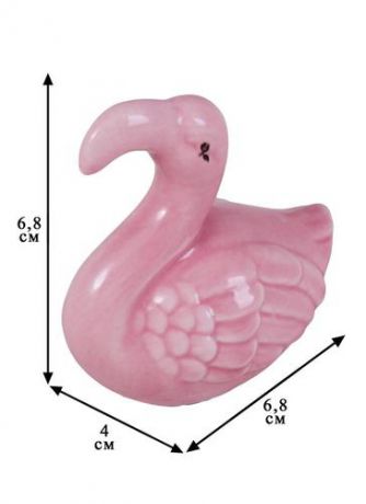 Фигурка Фламинго (керамика) (6,7см)