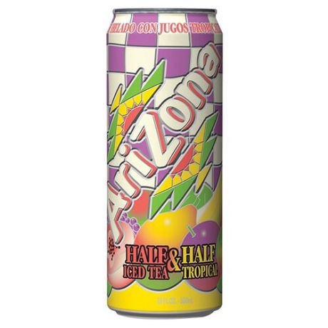 Чай AriZona Half & Half Tropical, банка, 0.68 л