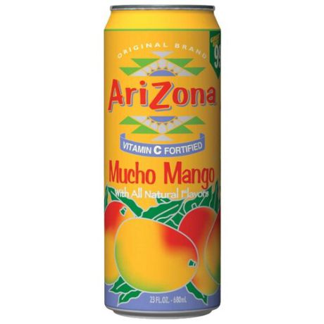 Напиток сокосодержащий AriZona Mucho Mango, 0.68 л