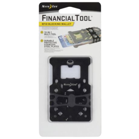 Мультитул Nite Ize Financial tool RFID (10 функций) черный