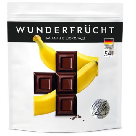 Бананы WUNDERFRUCHT в шоколаде, 180 г