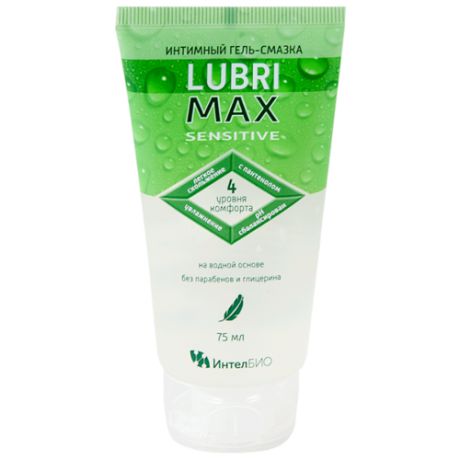 Гель-смазка ИнтелБИО Lubrimax Sensitive 75 мл туба