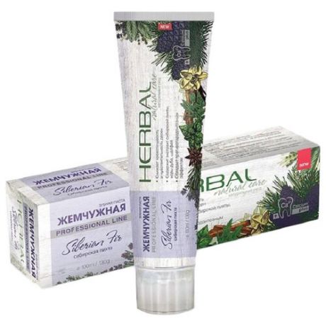 Зубная паста Жемчужная Herbal Сибирская пихта, 100 мл