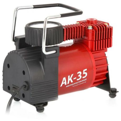 Автомобильный компрессор AUTOPROFI AK-35 красный