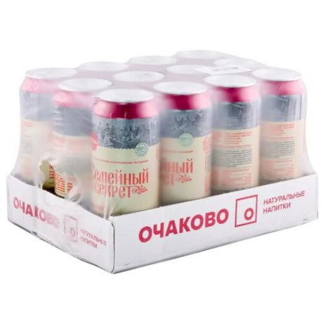 Квас Очаково Семейный секрет Заварной ароматный, 0.5 л, 12 шт.