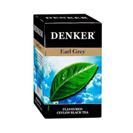 Чай черный Denker Earl grey в пакетиках, 20 шт.
