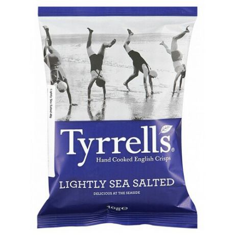 Чипсы Tyrrells картофельные Морская соль слабосоленые, 150 г