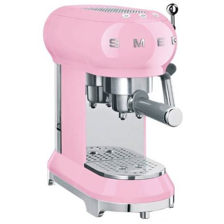 Кофеварка рожковая smeg ECF01 розовый