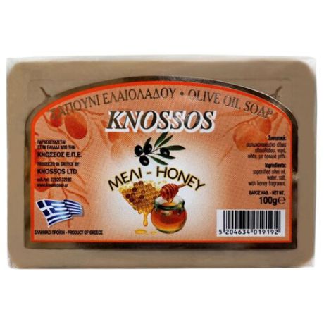 Мыло кусковое Knossos Медовое, 100 г