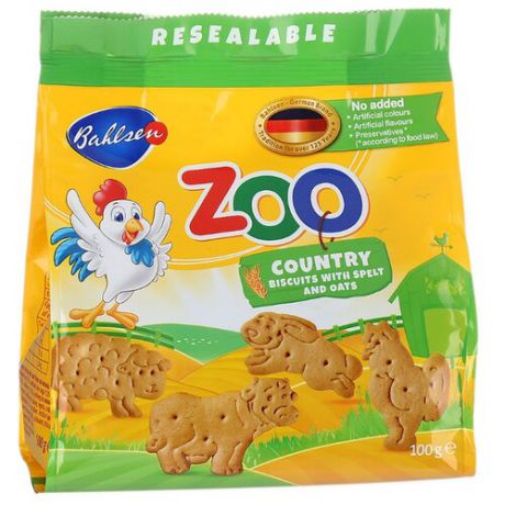 Печенье Leibniz детское Zoo Country Ферма, 100 г