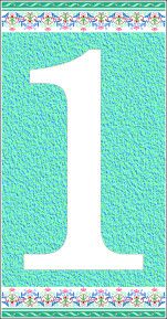 Цифра «1» самоклеящаяся 145x75 мм пенополиэтилен цвет глянцевый голубой