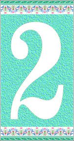 Цифра «2» самоклеящаяся 145x75 мм пенополиэтилен цвет глянцевый голубой