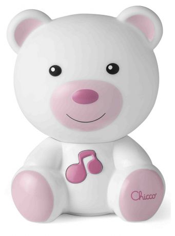 Ночник Chicco «Медвежонок Dreamlight», розовый, с рождения