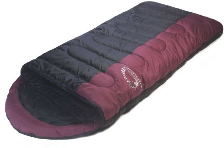 Спальный мешок Indiana Traveller Extreme R-zip (195 x 35 x 90 см, Черно-бордовый)