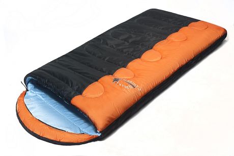 Спальный мешок Indiana Camper Plus R-zip (195 x 35 x 90 см, Черно-оранжевый)