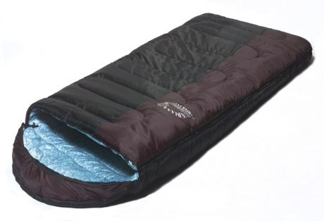 Спальный мешок Indiana Camper Extreme L-zip (195 x 35 x 90 см, Черно-коричневый)