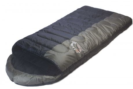 Спальный мешок Indiana Traveller Plus L-zip (195 x 35 x 90 см, Черно-оливковый)