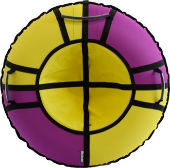Тюбинг Hubster Хайп фиолетовый-желтый 110 см во5551-5