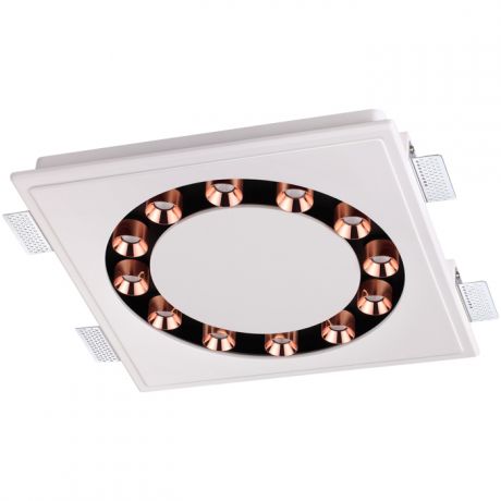 Светильник встраиваемый светодиодный Novotech Caro 357933 белый/черный/медь 48W 220-240V