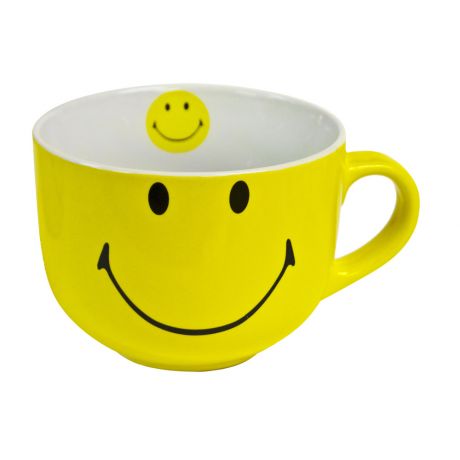 Чашка-джамбо Smiley, 450мл, керамика