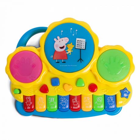 Peppa Pig Музыкальное пианино с барабанами (разноцветный)