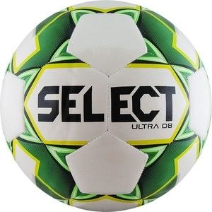 Мяч футбольный Select ULTRA DB 810218-004, р.5, бело-зел-желто-черный