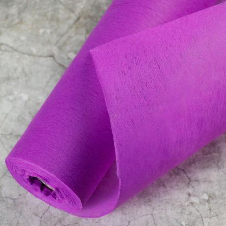 Фетр декоративный упаковочный "Пурпурный" (50 см х 20 м)
