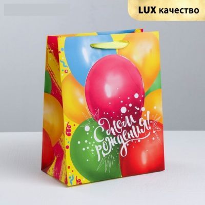 Подарочный конверт Дарите Счастье 3680607 Пакет ламинированный вертикальный «В твой День Рождения»