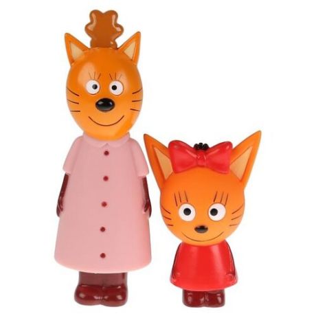 Набор для ванной Играем вместе Три кота Мама и Карамелька (LX18004) оранжевый/красный/розовый