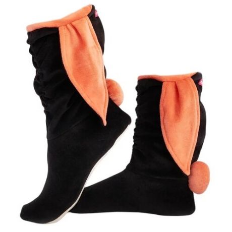 Тапочки BearWear размер 36-37, персиковый/черный