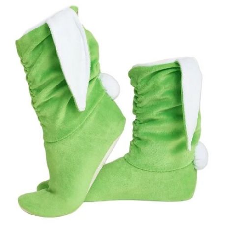 Тапочки BearWear размер 40-41, салатовый/белый